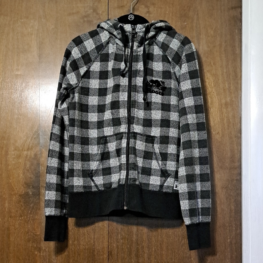 Roots Canada Plaid Full Zip Hoodie